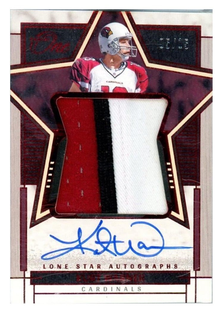 2023 Panini One Lone Star Autographs Kurt Warner #87 card