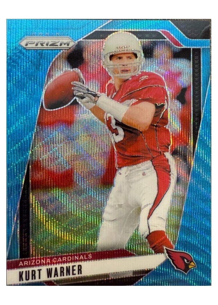 2024 Panini Prizm Base Set Kurt Warner Blue Wave #8 card