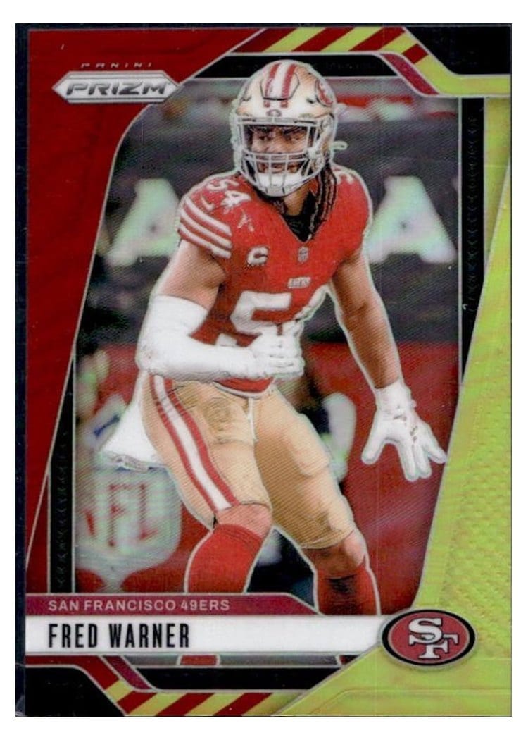 2024 Panini Prizm Base Set Kurt Warner Red Yellow #8 card