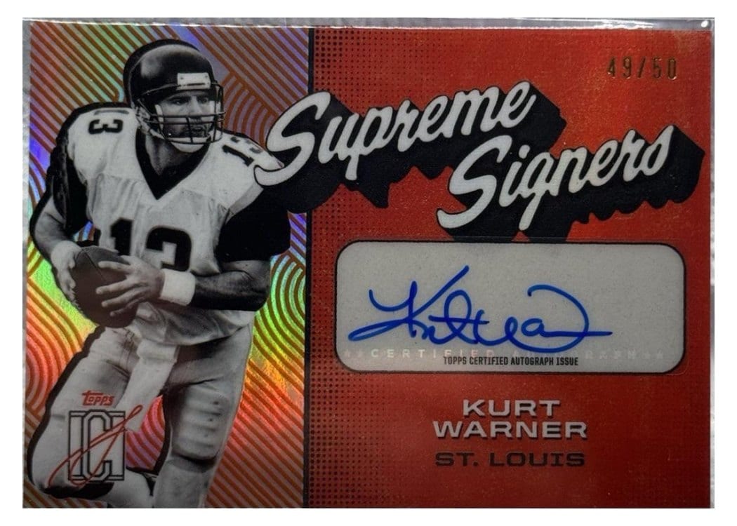 2024 Topps Signature Class Supreme Signers Kurt Warner #SS-KWA card
