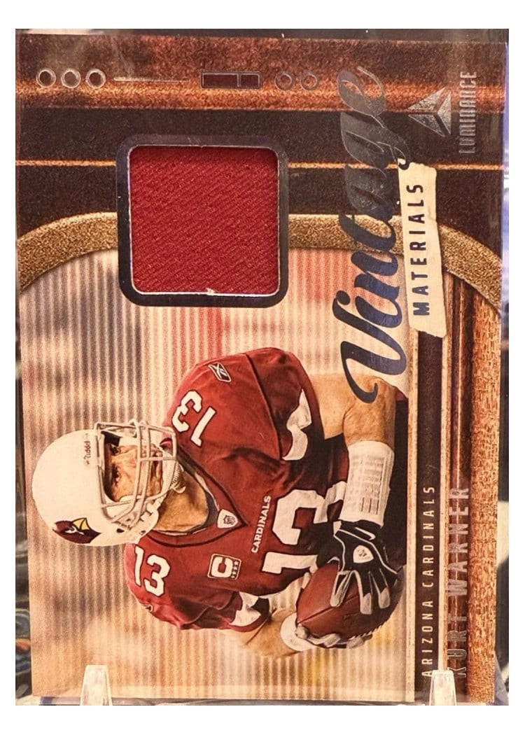 2025 Panini Luminance Vintage Materials Kurt Warner #9 card