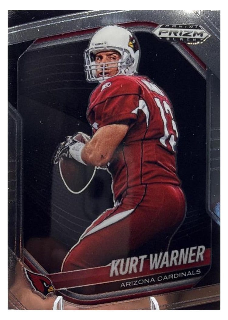 2025 Panini Prizm Black Base Set Kurt Warner #1 card