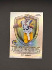 2025 Topps Chrome Legends of the Gridiron Kurt Warner #LOG-1 card