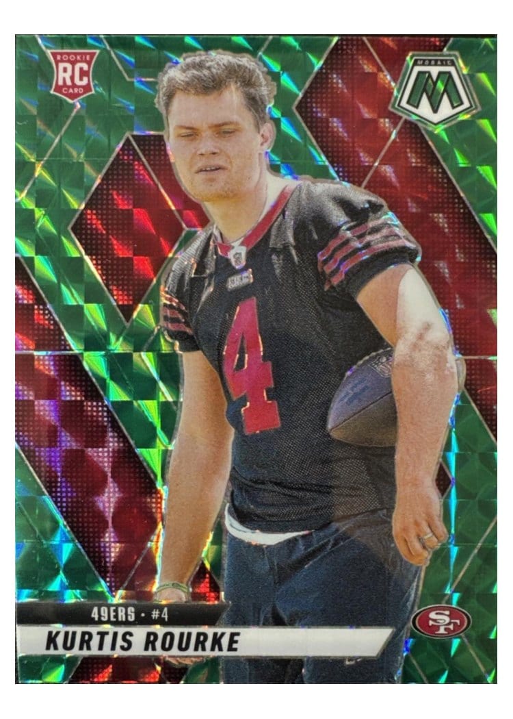 2025 Panini Mosaic Base Set Kurtis Rourke Green #368 card