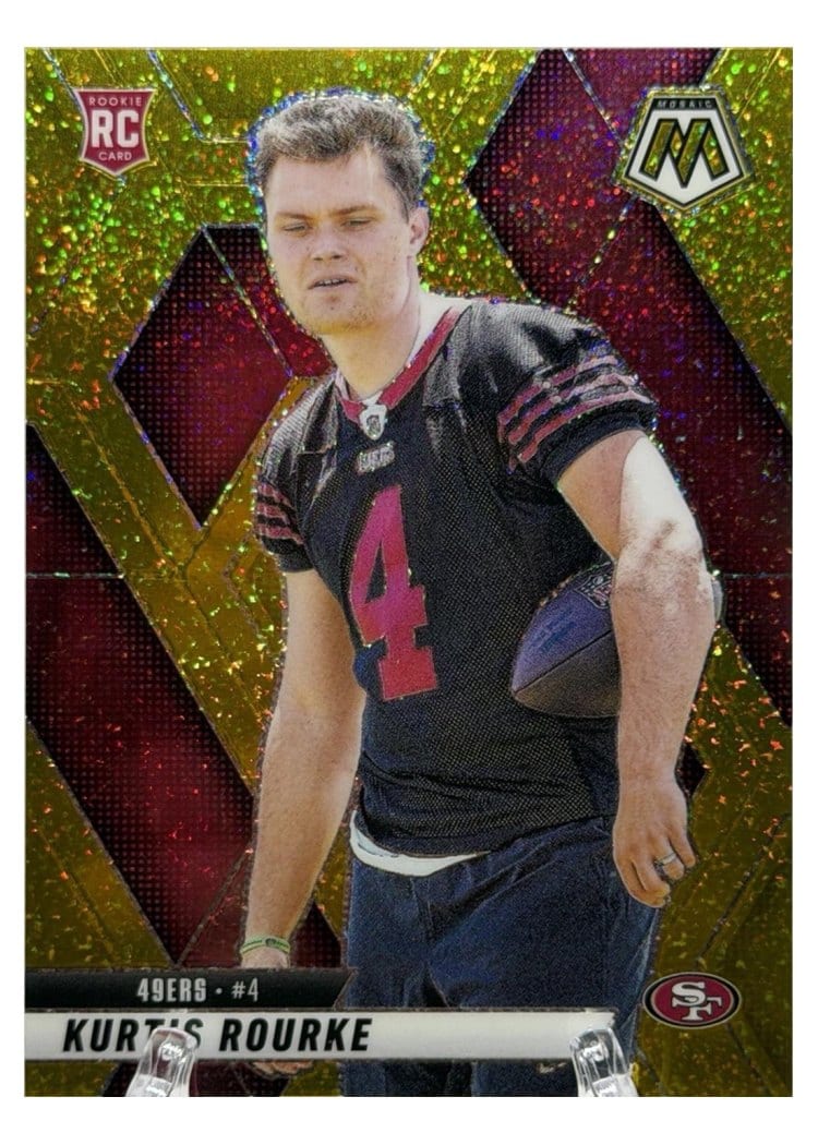 2025 Panini Mosaic Base Set Kurtis Rourke Gold Glitter #368 card