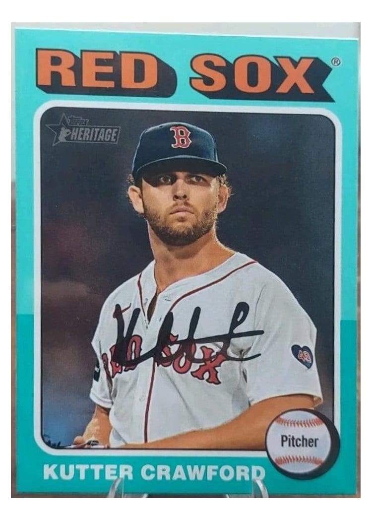 2024 Topps Heritage Kutter Crawford Aqua #631 card