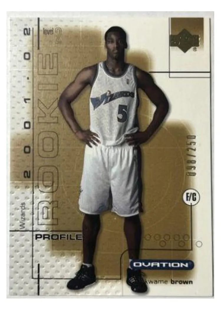 2001 Upper Deck Ovation Kwame Brown #120 card