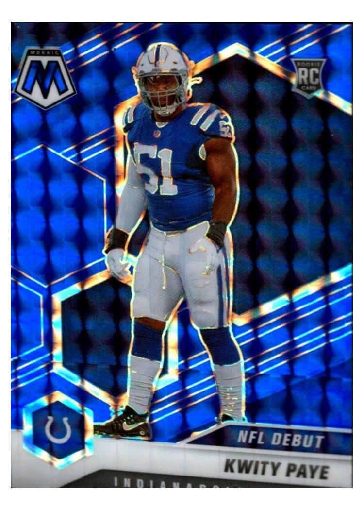 2021 Panini Mosaic Base Set Kwity Paye Blue Mosaic #260 card