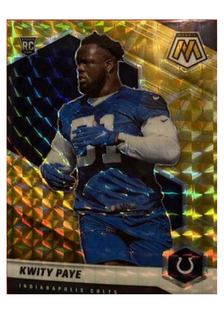 2021 Panini Mosaic Base Set Kwity Paye Reactive Yellow Mosaic #351 card