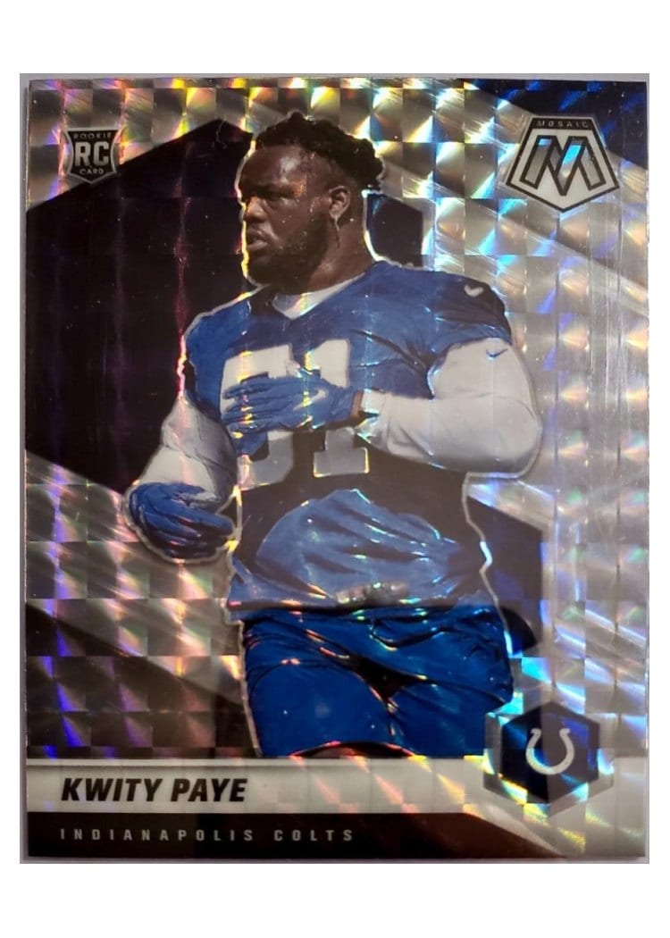 2021 Panini Mosaic Base Set Kwity Paye Red Wave Mosaic #351 card