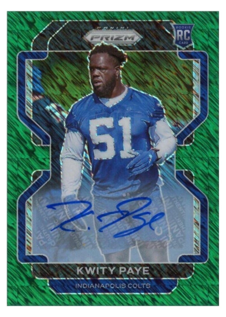 2021 Panini Prizm Base Set Kwity Paye #378 card