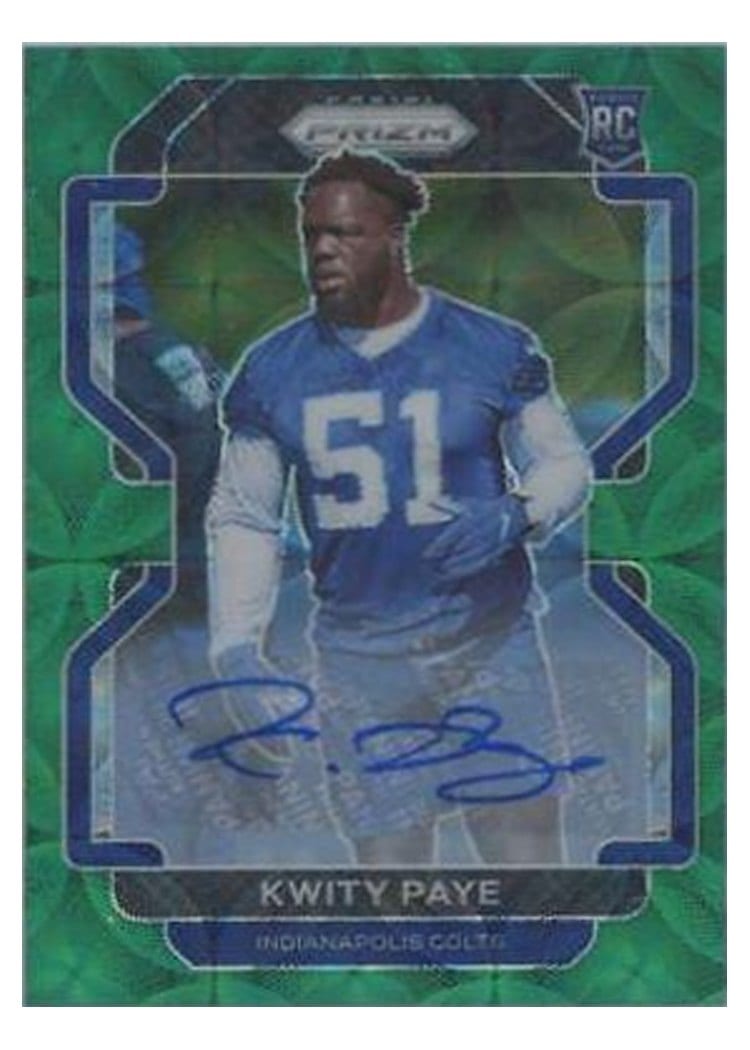 2021 Panini Prizm Base Set Kwity Paye #378 card