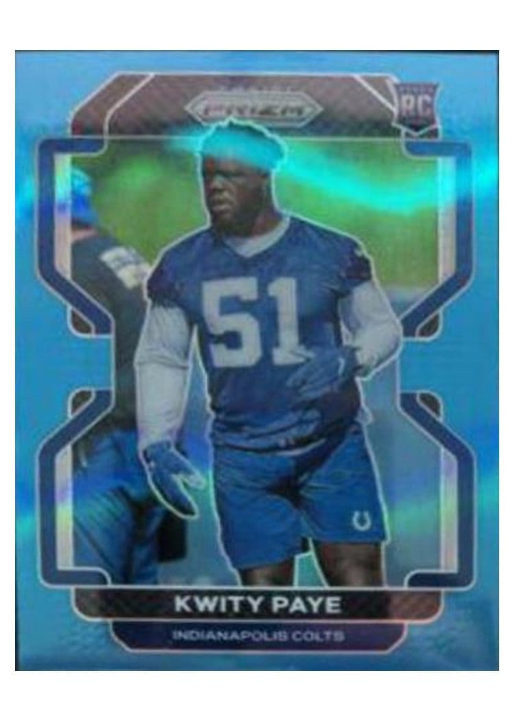 2021 Panini Prizm Base Set Kwity Paye Light Blue Prizm #378 card