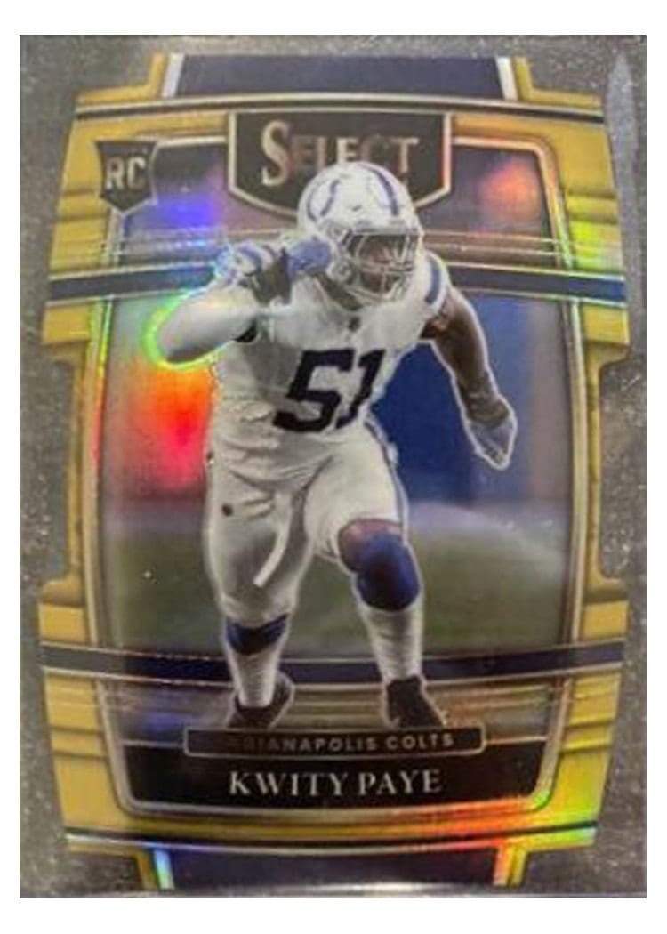 2021 Panini Select Base Set Kwity Paye Gold Die Cut #87 card