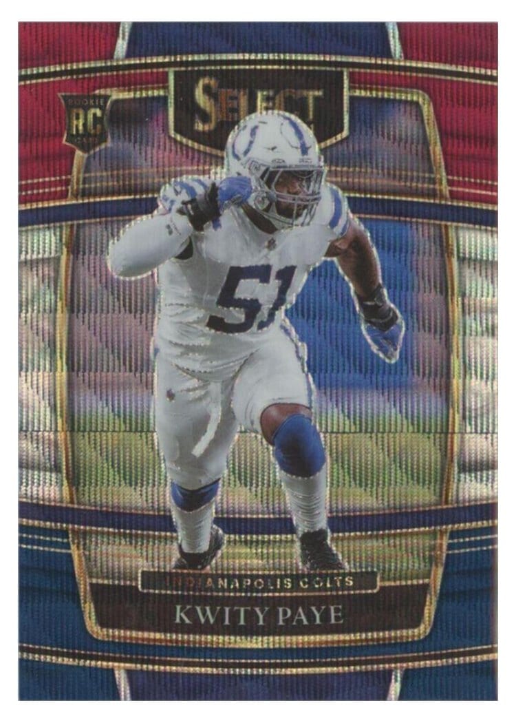 2021 Panini Select Base Set Kwity Paye #87 card