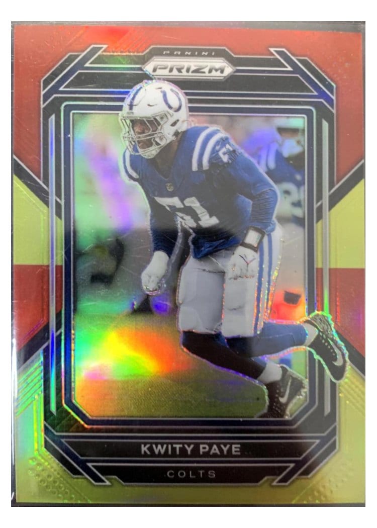 2022 Panini Prizm Base Set Kwity Paye Red Yellow #127 card