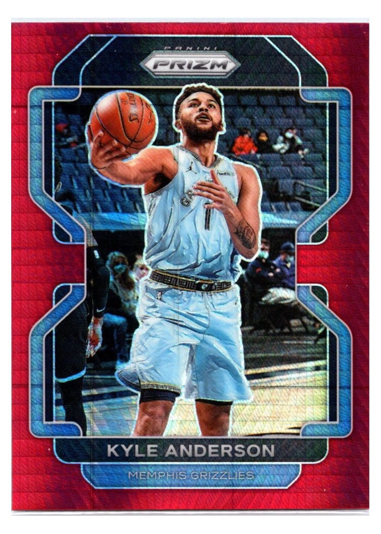 2021-22 Panini Prizm Base Set Kyle Anderson Red Hyper Prizm #211 card