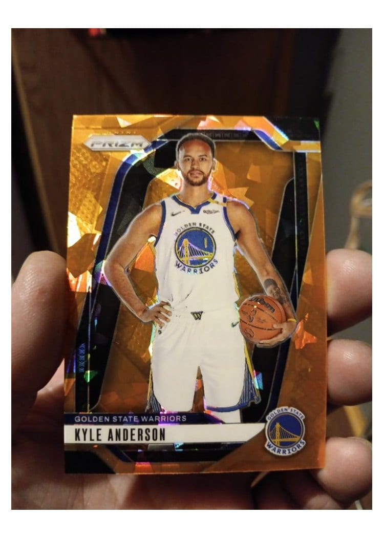 2024-25 Panini Prizm Base Set Kyle Anderson Orange Ice #37 card