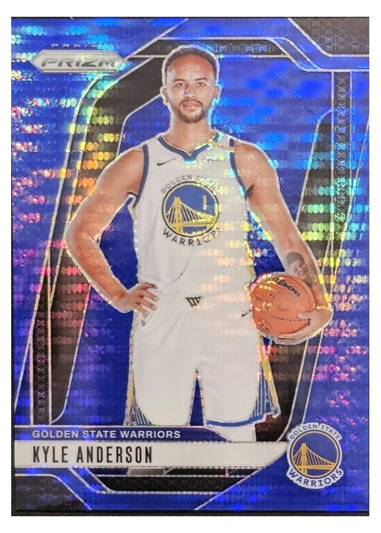 2024-25 Panini Prizm Base Set Kyle Anderson Blue Pulsar #37 card