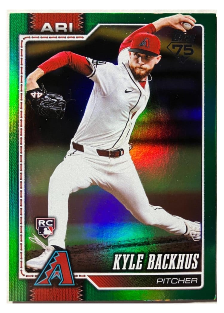 2026 Topps Base Set Kyle Backhus Green Rainbow #21 card