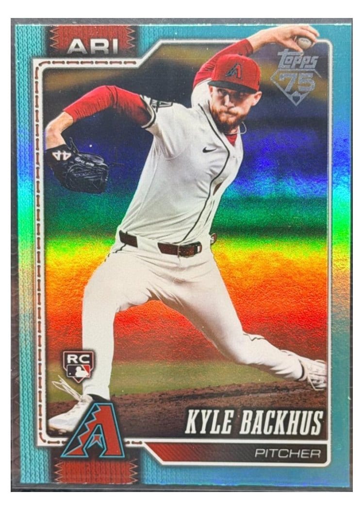 2026 Topps Base Set Kyle Backhus Aqua Rainbow #21 card