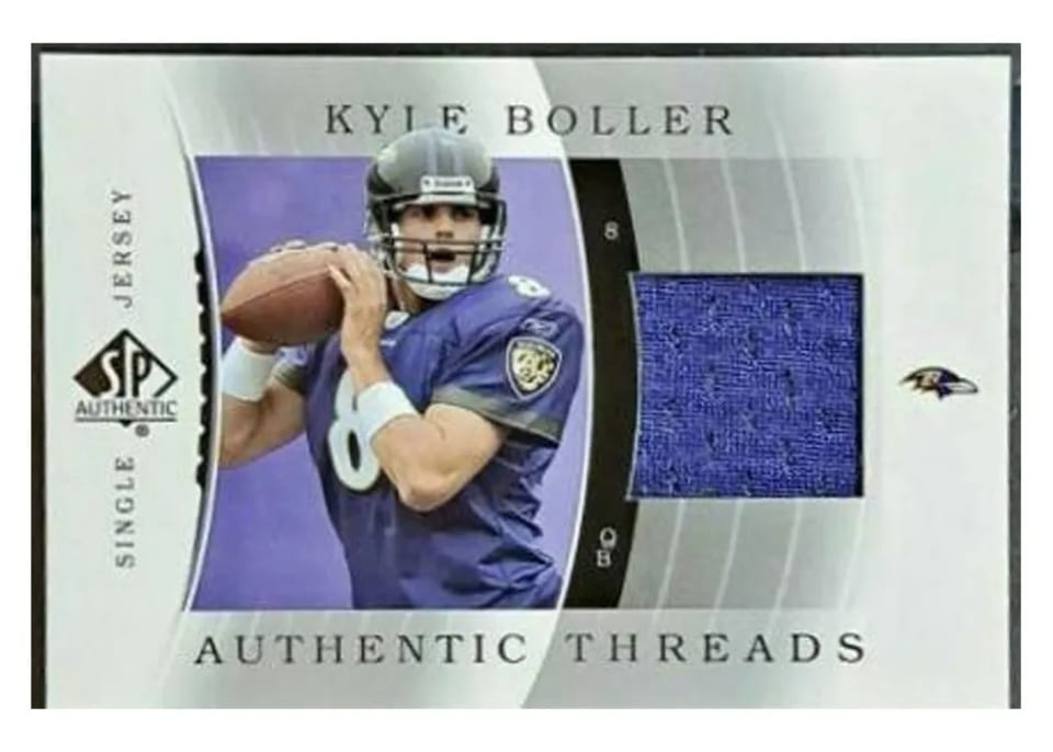 2003 SP Authentic Threads Kyle Boller #JC-KB card