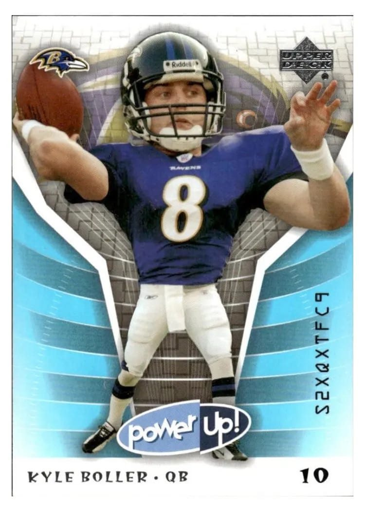 2004 Upper Deck Power Up Kyle Boller #8 card