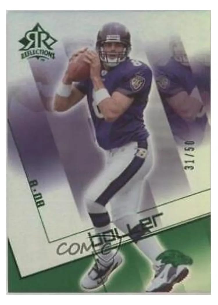 2004 Upper Deck Reflections Kyle Boller Green #9
