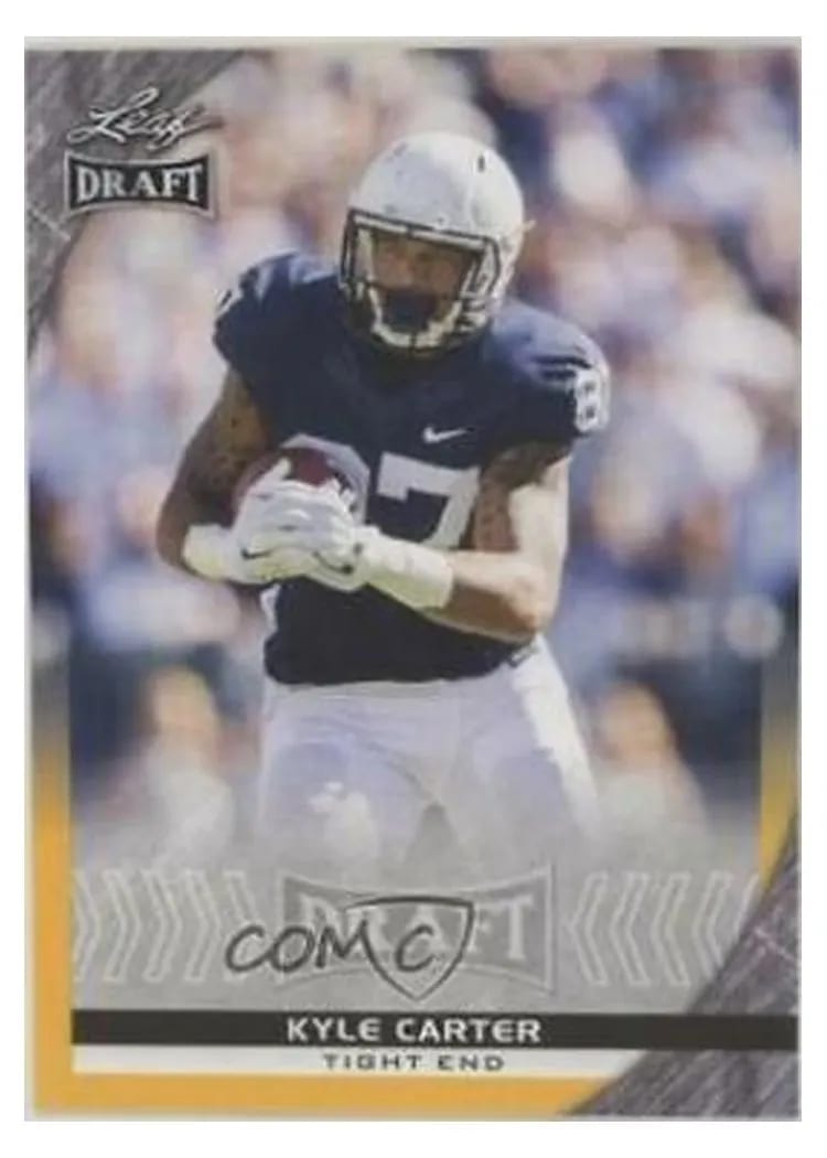 2016 Leaf Draft Kyle Carter Gold #57 card