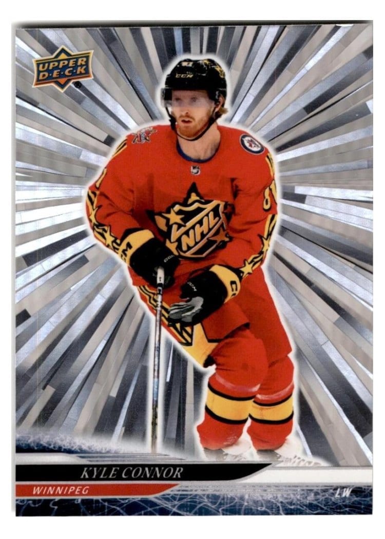 2024-25 Upper Deck Base Set Kyle Connor Outburst Silver #692 card