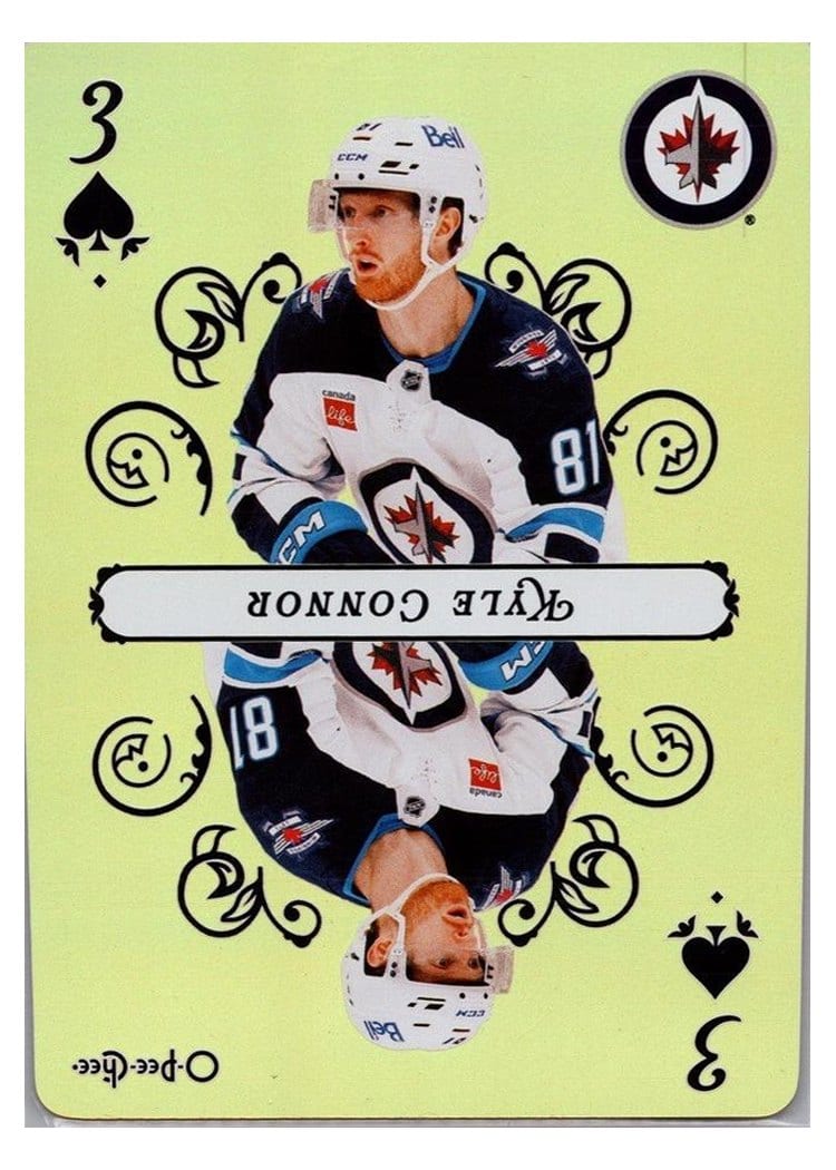 2025-26 O-Pee-Chee Playing Cards Kyle Connor #3-SPADES card