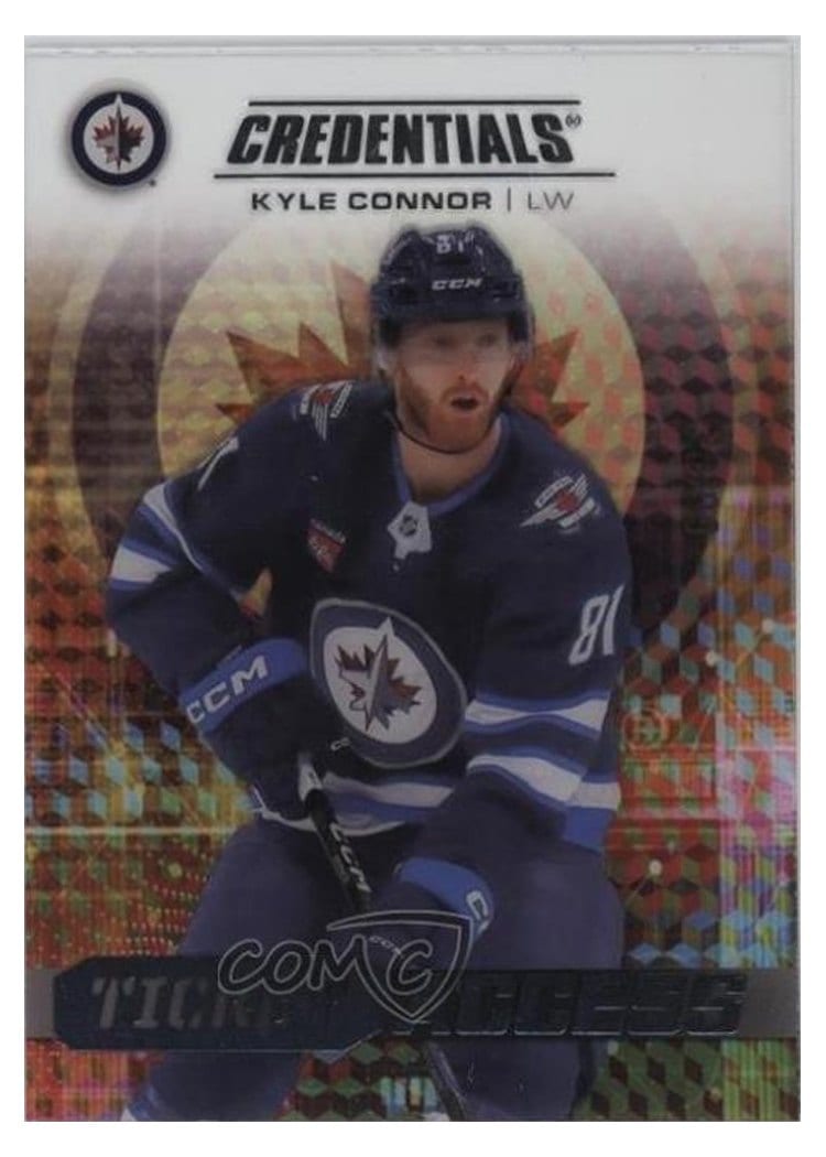 2025-26 Upper Deck Credentials Acetate Ticket Access Kyle Connor #TA-KC card