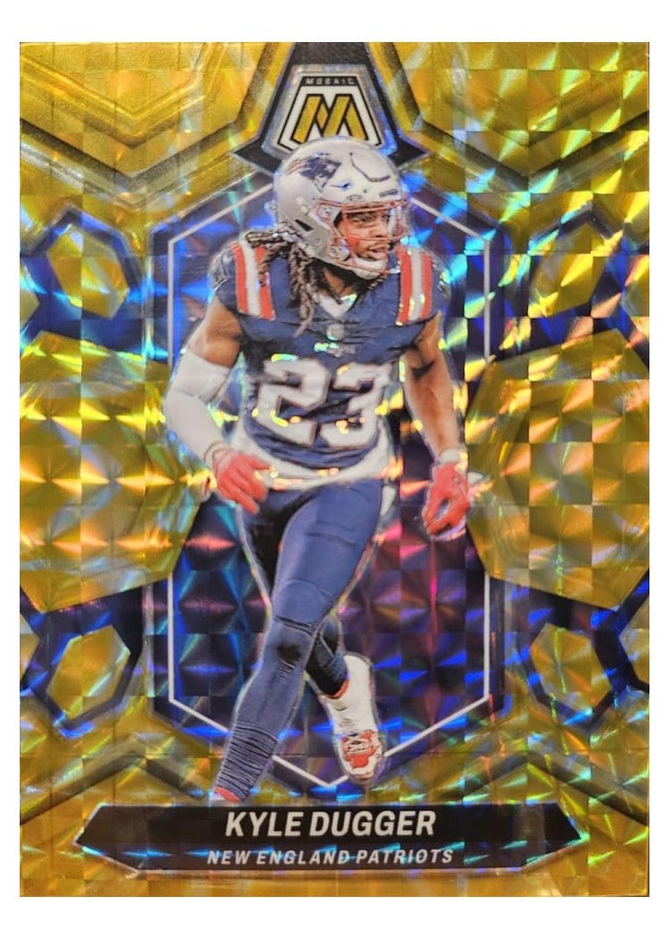 2024 Panini Mosaic Base Set Kyle Dugger Yellow Reactive #153 card