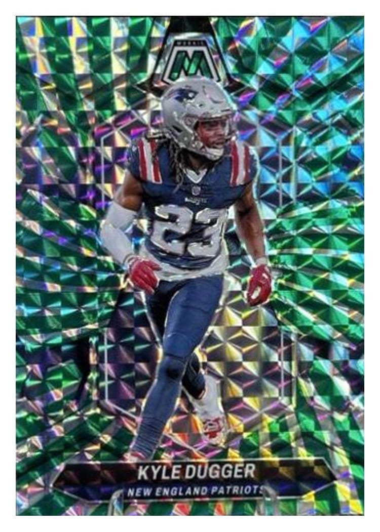 2024 Panini Mosaic Base Set Kyle Dugger Green Swirl #153 card