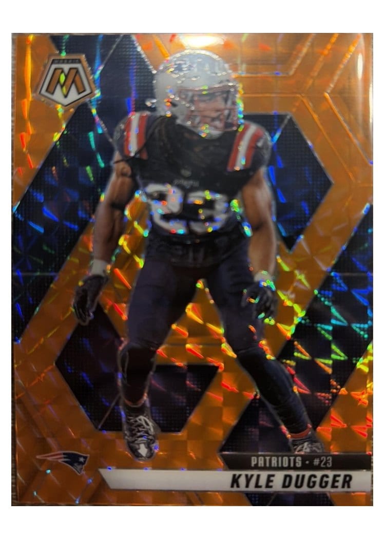 2025 Panini Mosaic Base Set Kyle Dugger Orange #49 card