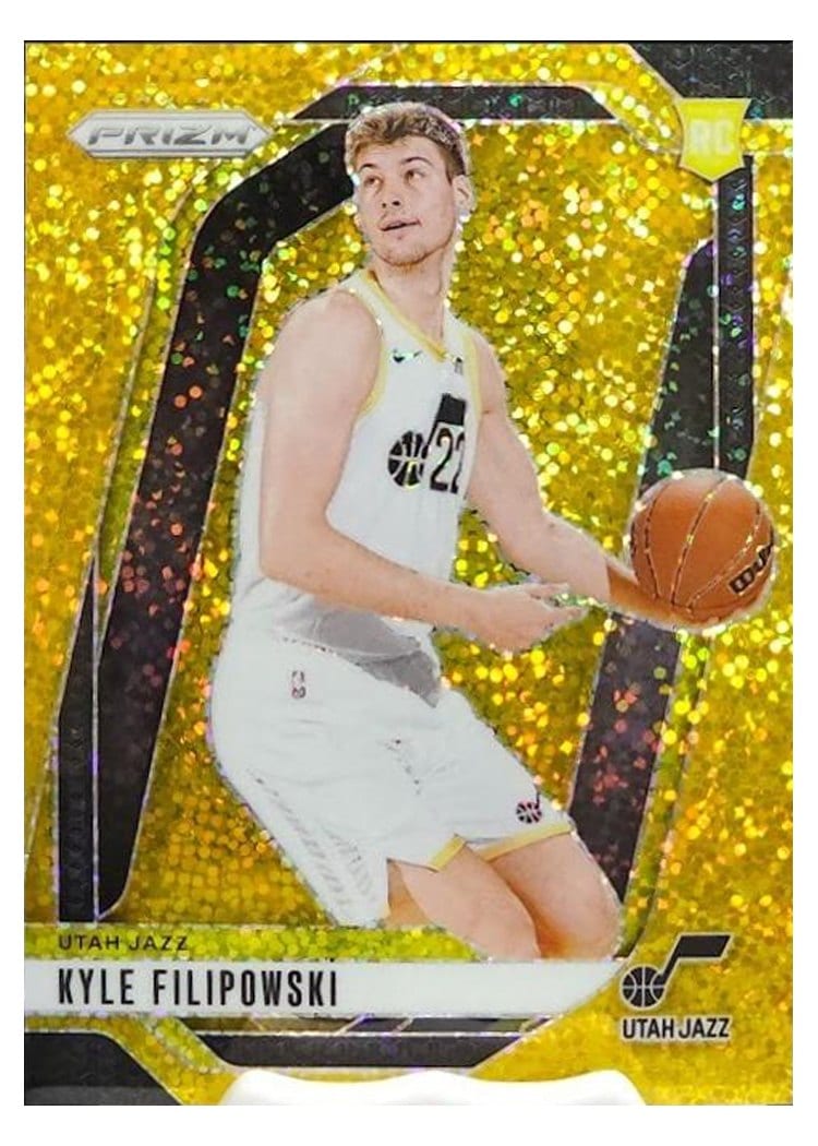 2024-25 Panini Prizm Base Set Kyle Filipowski Gold Sparkle #263 card
