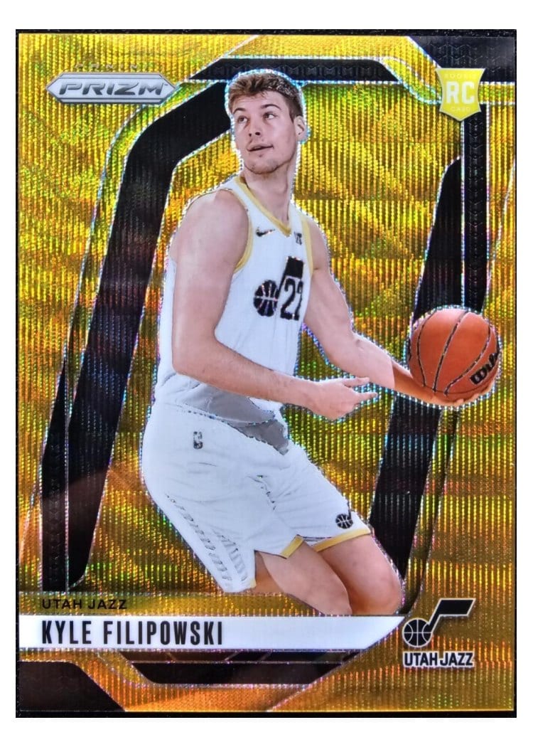 2024-25 Panini Prizm Base Set Kyle Filipowski Wave Gold #263 card