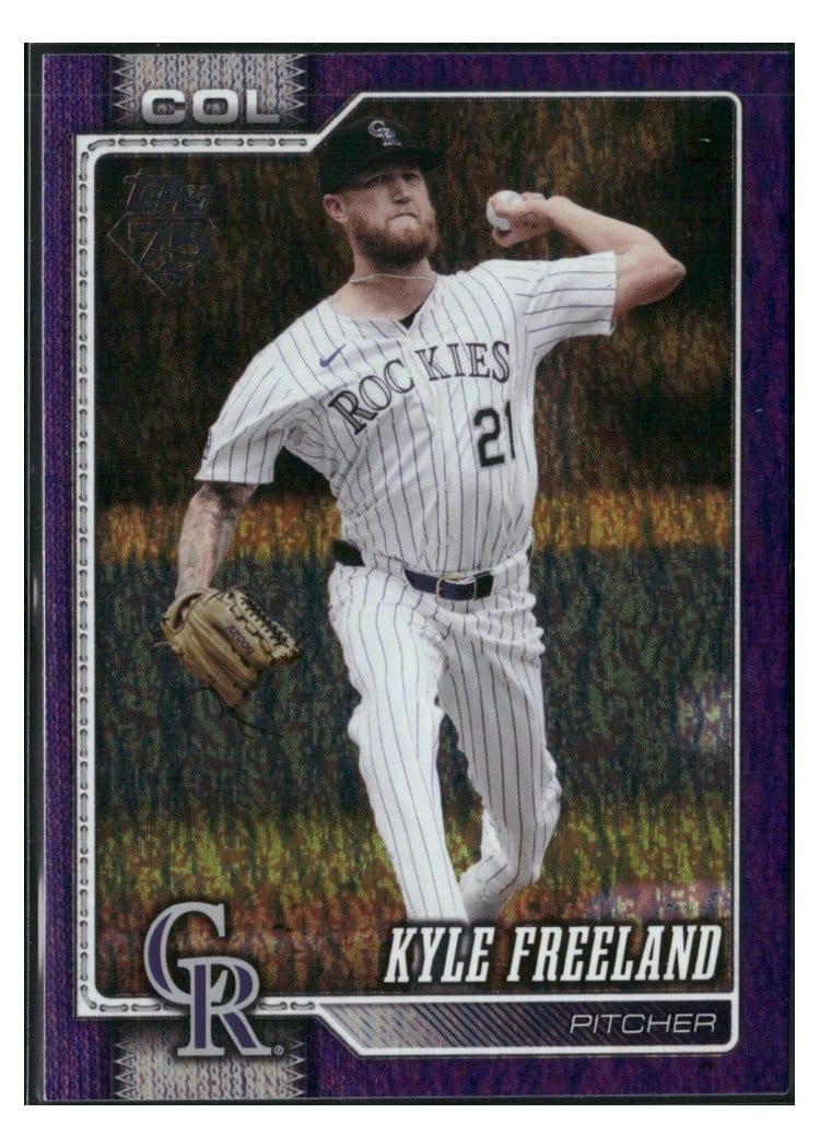 2026 Topps Base Set Kyle Freeland Purple Holo #106 card