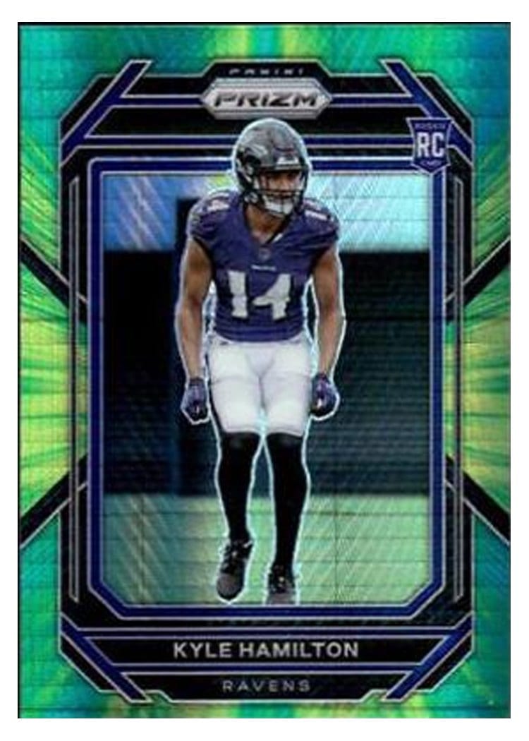 2022 Panini Prizm Base Set Kyle Hamilton #342 card
