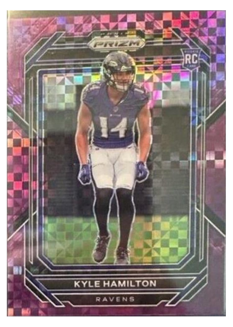 2022 Panini Prizm Base Set Kyle Hamilton #342 card