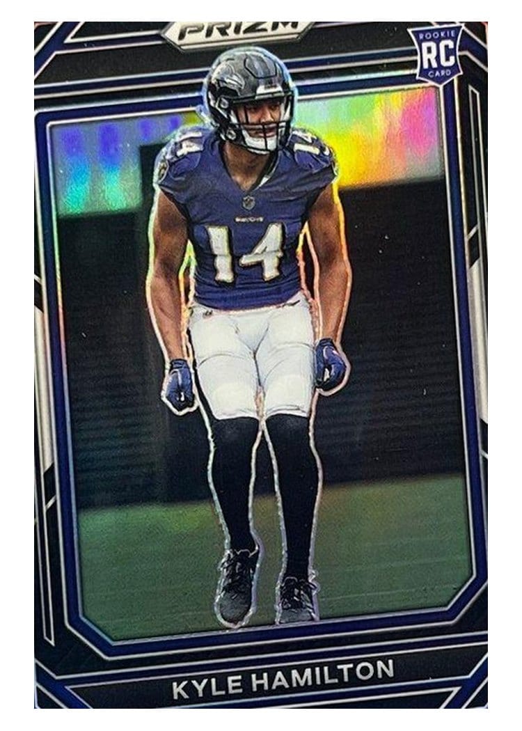 2022 Panini Prizm Base Set Kyle Hamilton #342 card