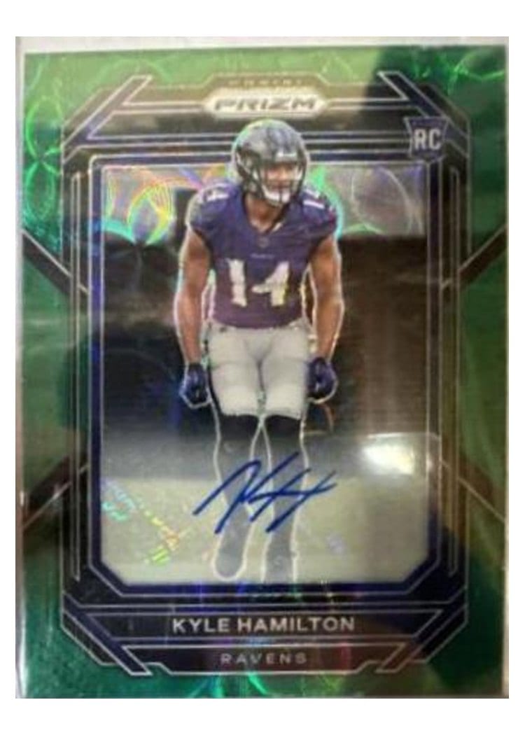 2022 Panini Prizm Base Set Kyle Hamilton #342 card