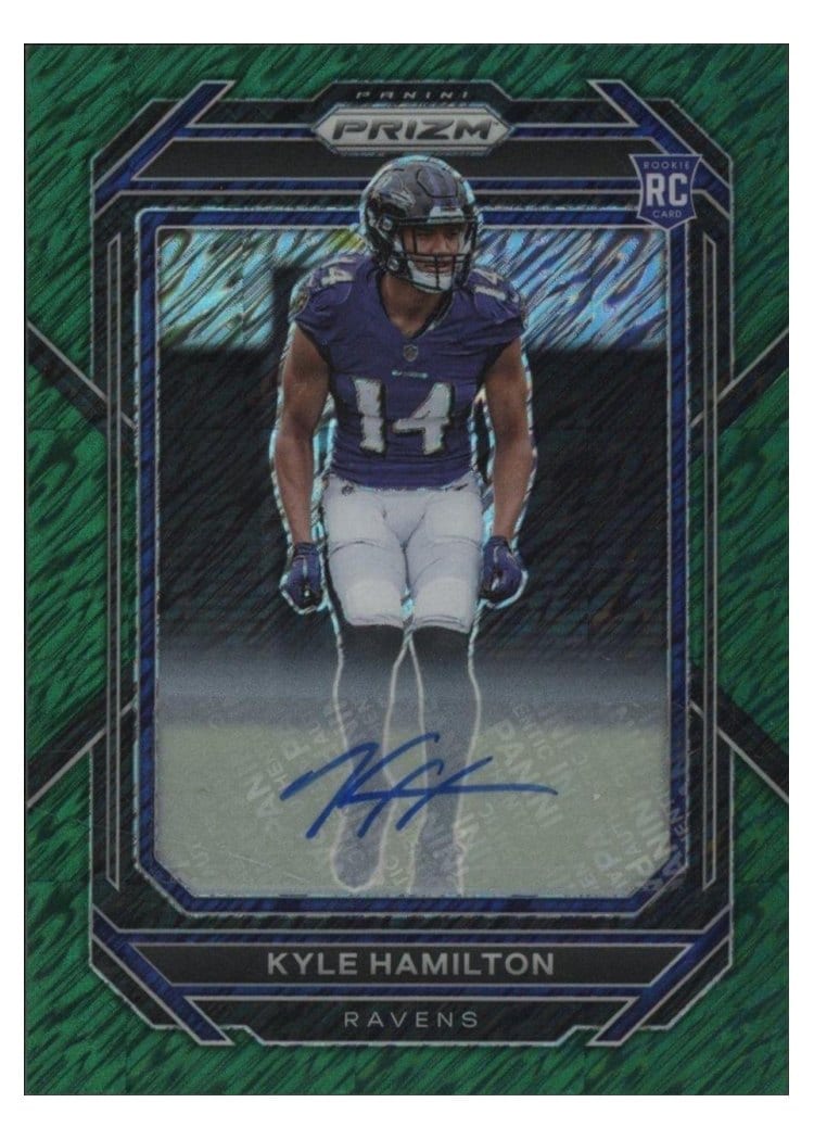 2022 Panini Prizm Base Set Kyle Hamilton #342 card
