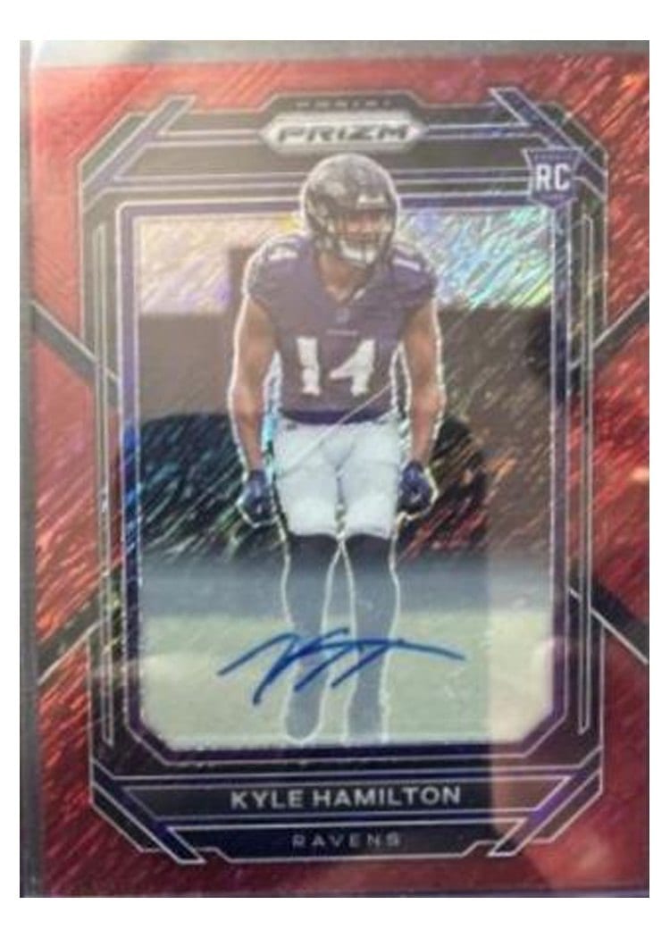 2022 Panini Prizm Base Set Kyle Hamilton #342 card