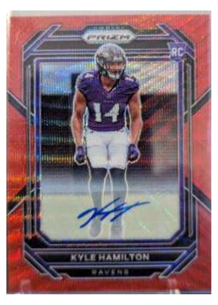 2022 Panini Prizm Base Set Kyle Hamilton #342 card