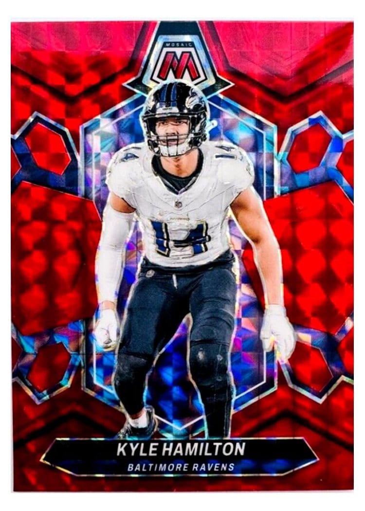 2024 Panini Mosaic Base Set Kyle Hamilton Red #21 card