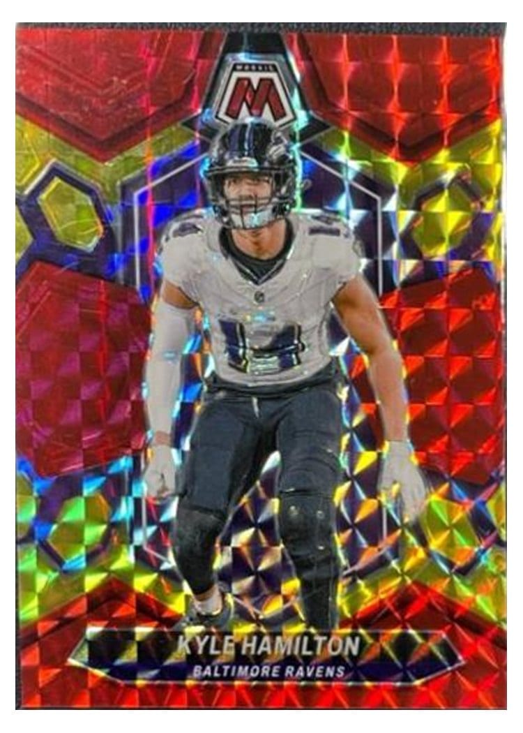 2024 Panini Mosaic Base Set Kyle Hamilton Fusion Red Yellow Choice #21 card