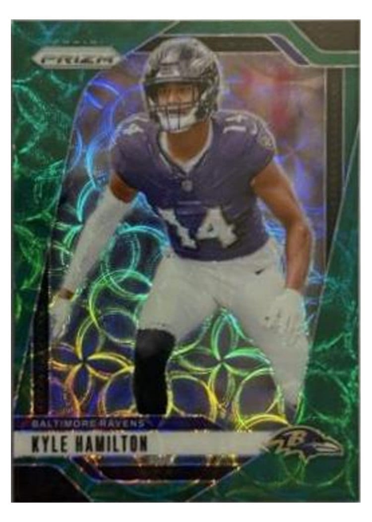 2024 Panini Prizm Base Set Kyle Hamilton Green Scope #23 card