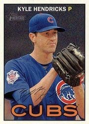 2016 Topps Heritage Base Set Kyle Hendricks #59 card