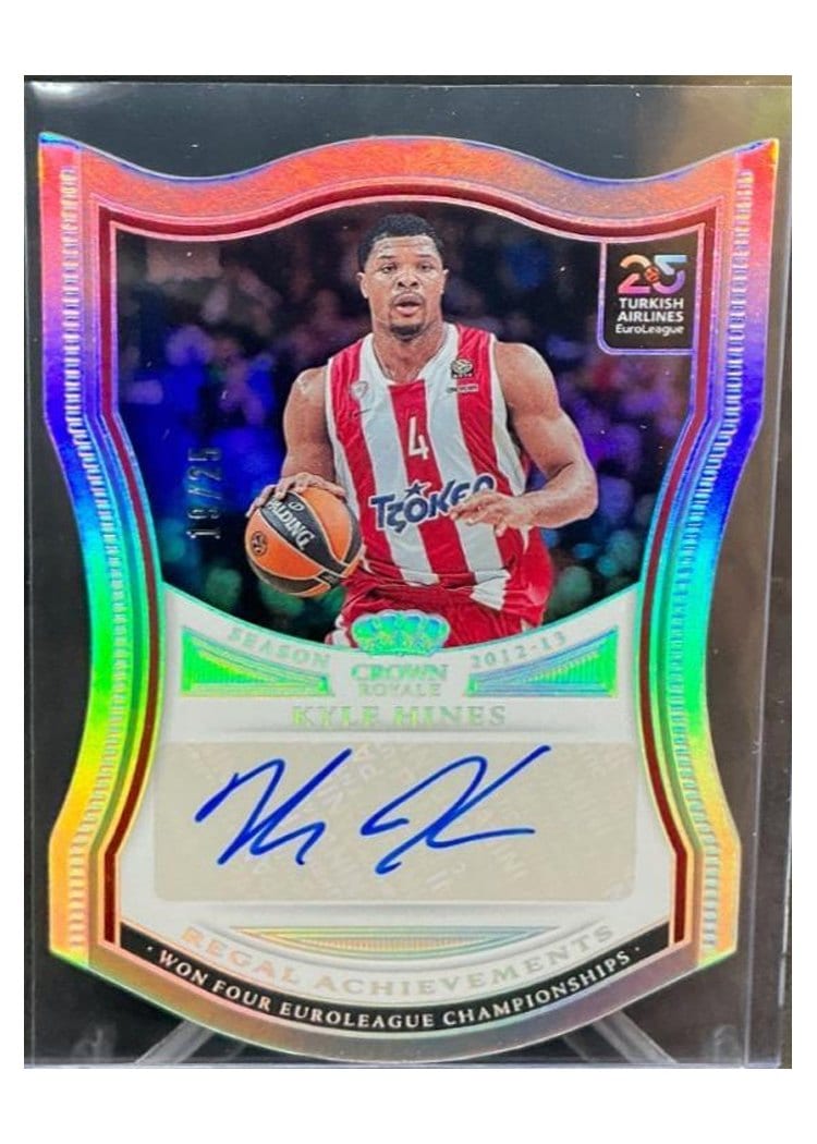 2024 Panini Crown Royale Euroleague Regal Achievements Signature Kyle Hines #3 card